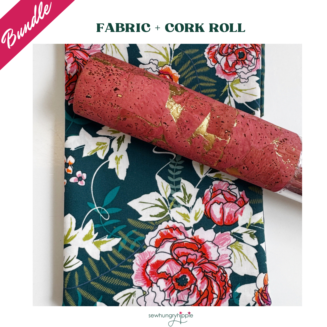 Botanical & Bloom Bundle - Fabric & Cork Roll