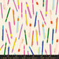 Salutations cream  per yard