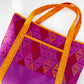 Finished Santorini Tote Hack bag made using the featured fabric bundle, showcasing sewing inspiration for tote bag projects.