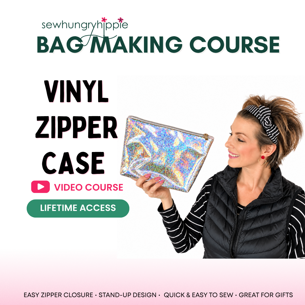 Vinyl Easy Zipper Case Course