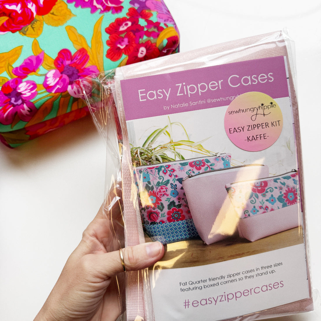 Easy Zipper Cases Kit featuring Kaffe Fabric