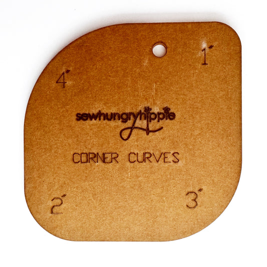 curved corners template for bag making