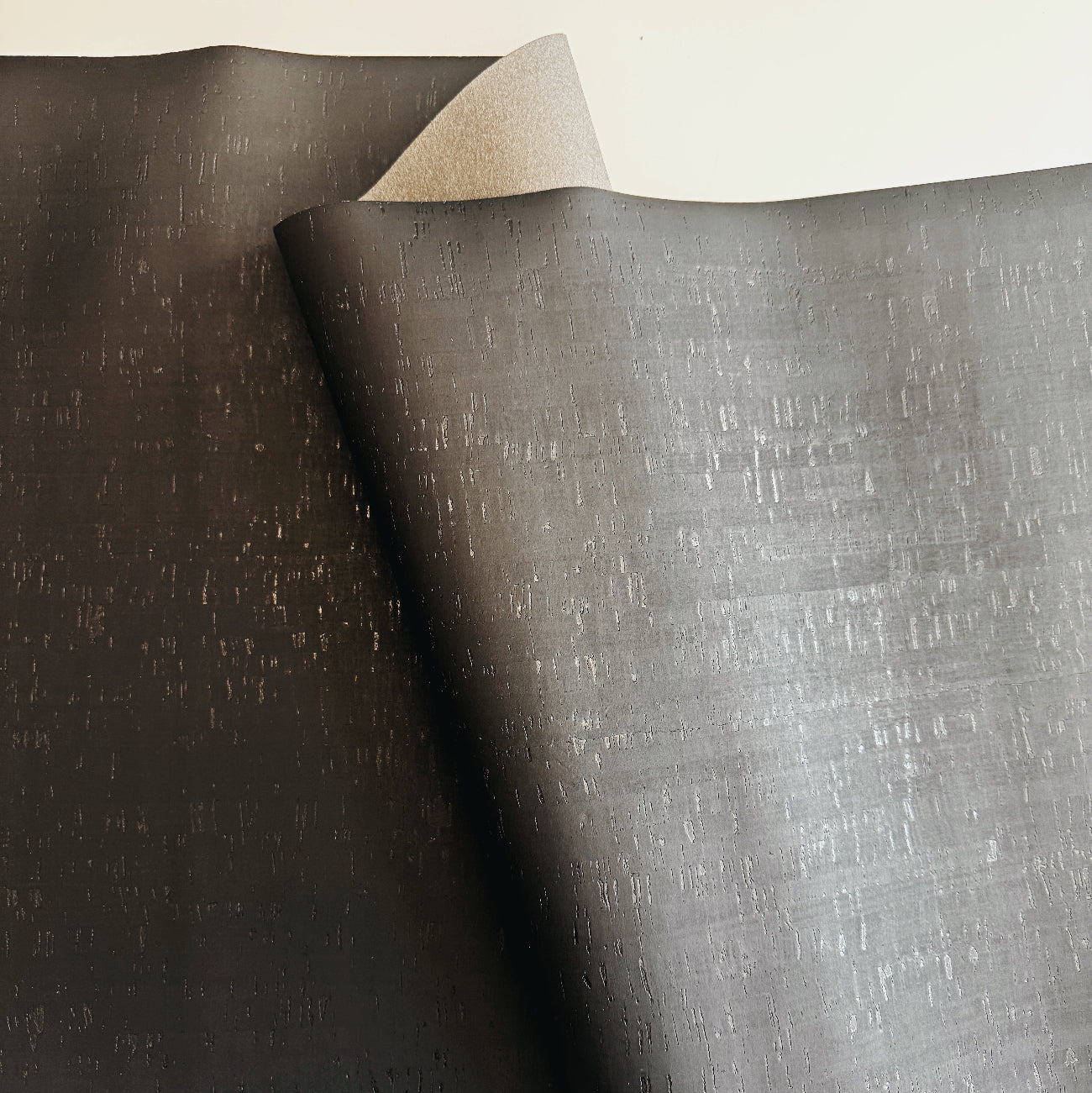 cork fabric on a white background