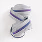 zipper tape for bag making silver and purple