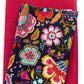 Sitara Midnight Jasmine Yardage by Crystal Manning for Moda Fabrics, deep navy blue floral quilting cotton fabric with vibrant multicolor botanical and paisley-inspired patterns, ideal for quilting, patchwork, sewing projects, apparel and handmade bags