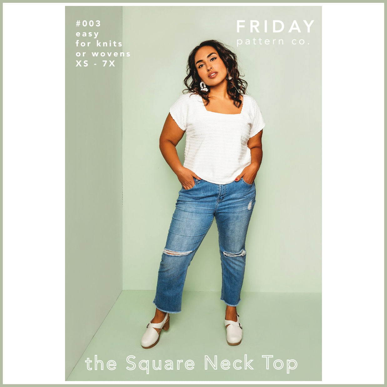 Square Neck Top sewing pattern
