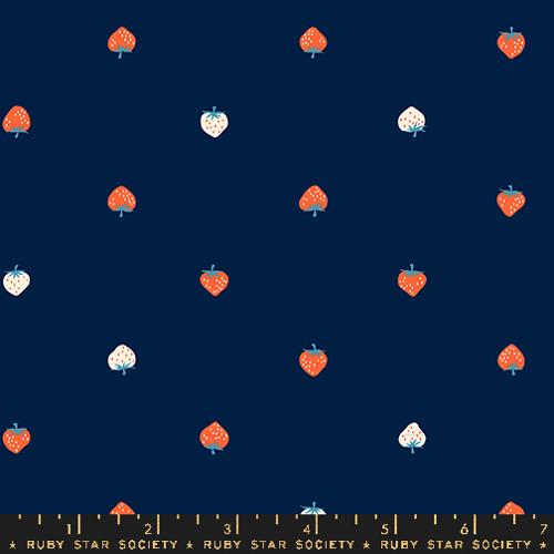 Strawberry Cotton Lawn Fabric per yard