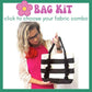 Cream and Black Striped Tote KIT