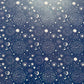 Pattern of celestial elements on a blue background