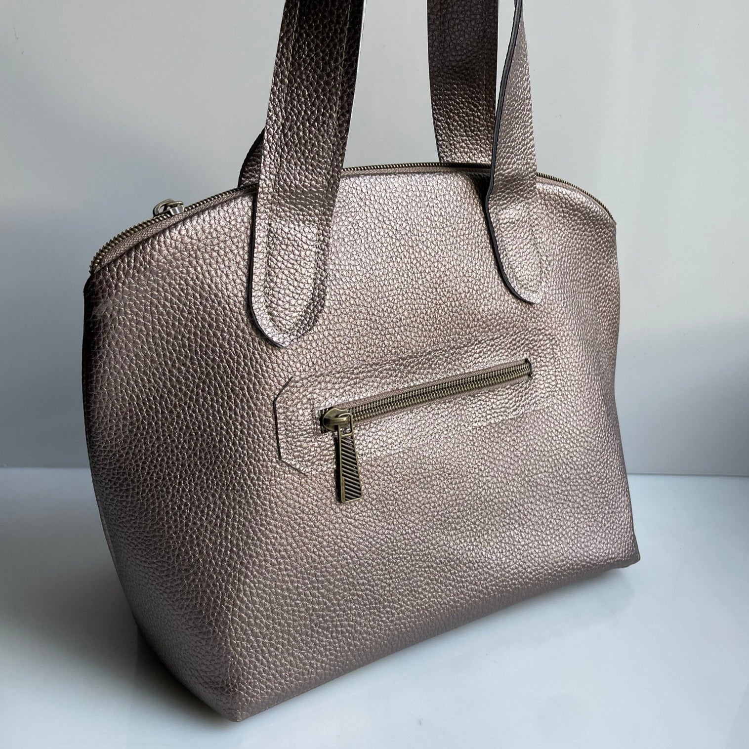 Taupe Lola Handbag Sample