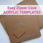Easy Zipper Cases TEMPLATE set