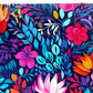 bright floral twill fabric