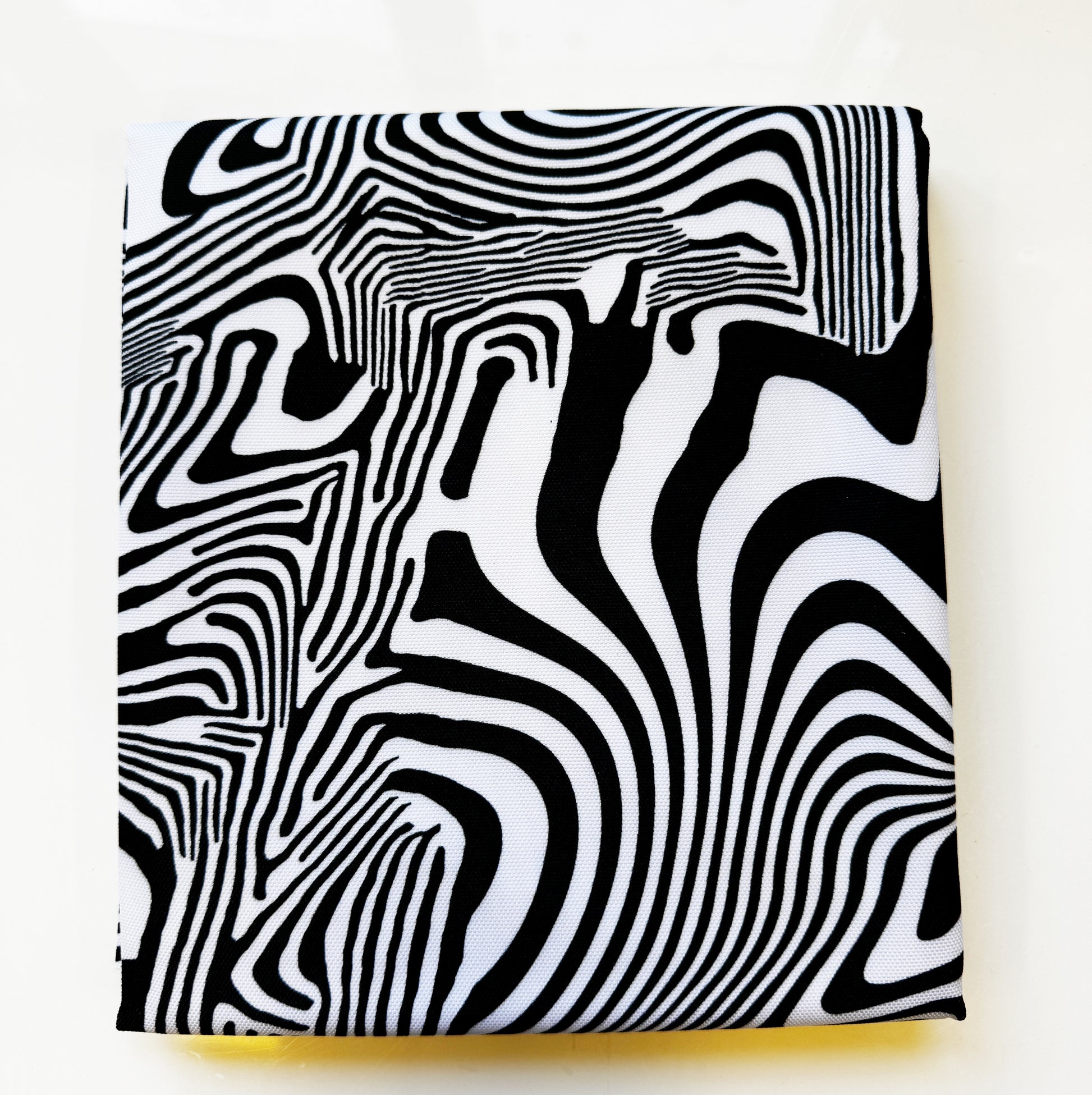 black and white modern print water resistant canvas fabric