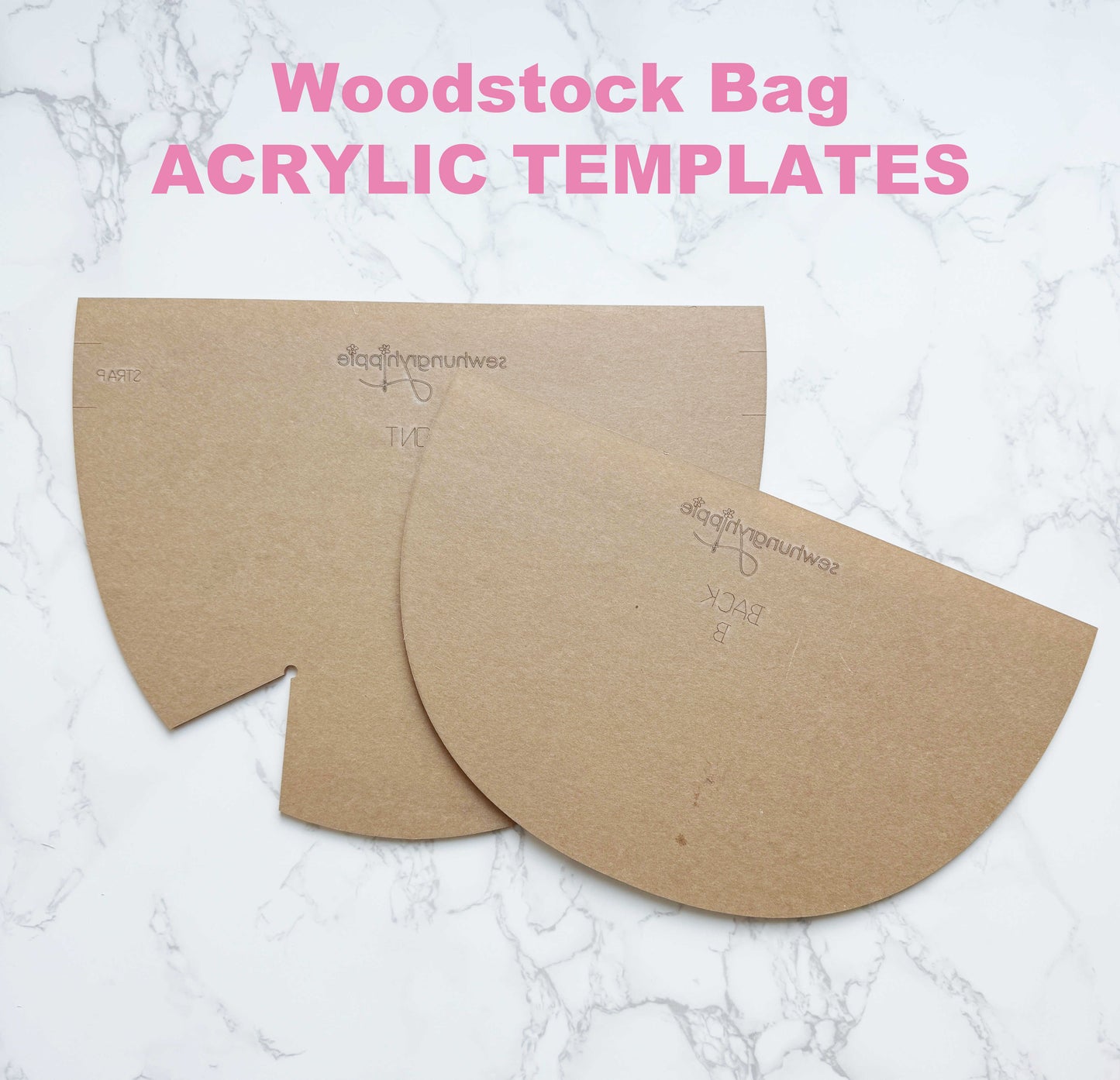 Woodstock Bag acrylic templates