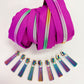 Fuchsia & Rainbow Zipper pack