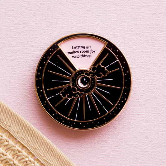 The Gray Muse Bold Affirmations (spinning) pin style 2