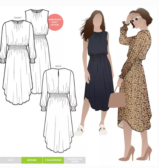 Asha Dress sewing pattern by Style Arc
