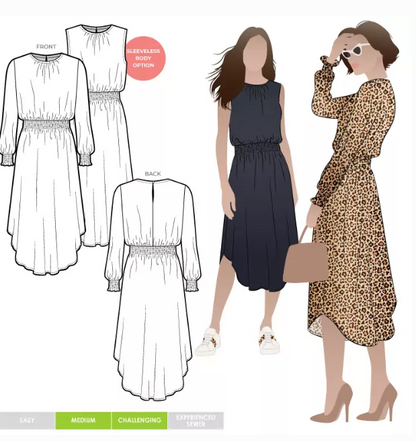 Style Arc Asha Dress sewing pattern by Style Arc