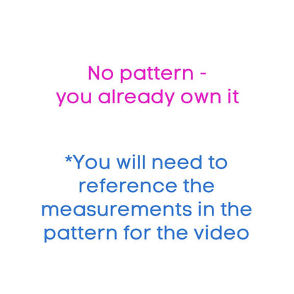 Facebook post about existing pattern measurements for video.