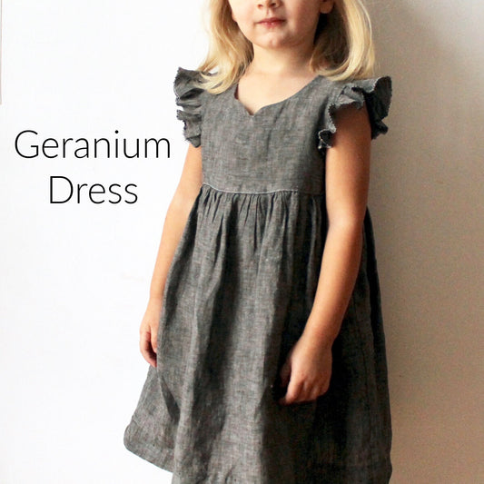 Geranium Dress pattern Made by Rae
