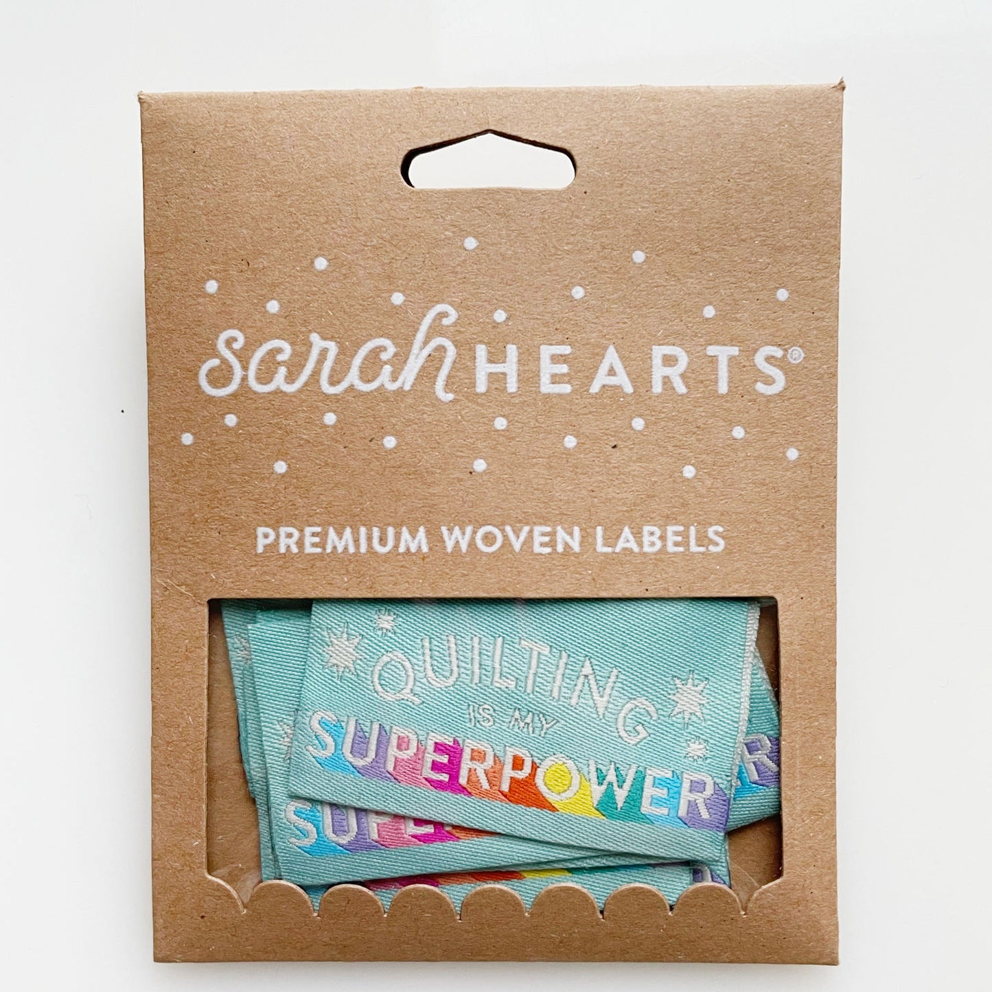 Quilting is my Superpower tag label