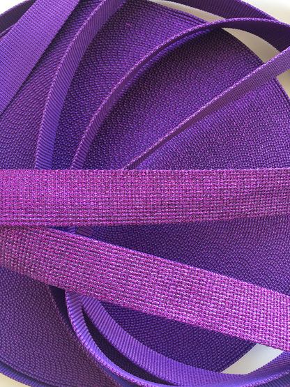 Glitter Webbing Purple