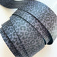 Black Grey Leopard seatbelt webbing 1.5" width 5 YDS