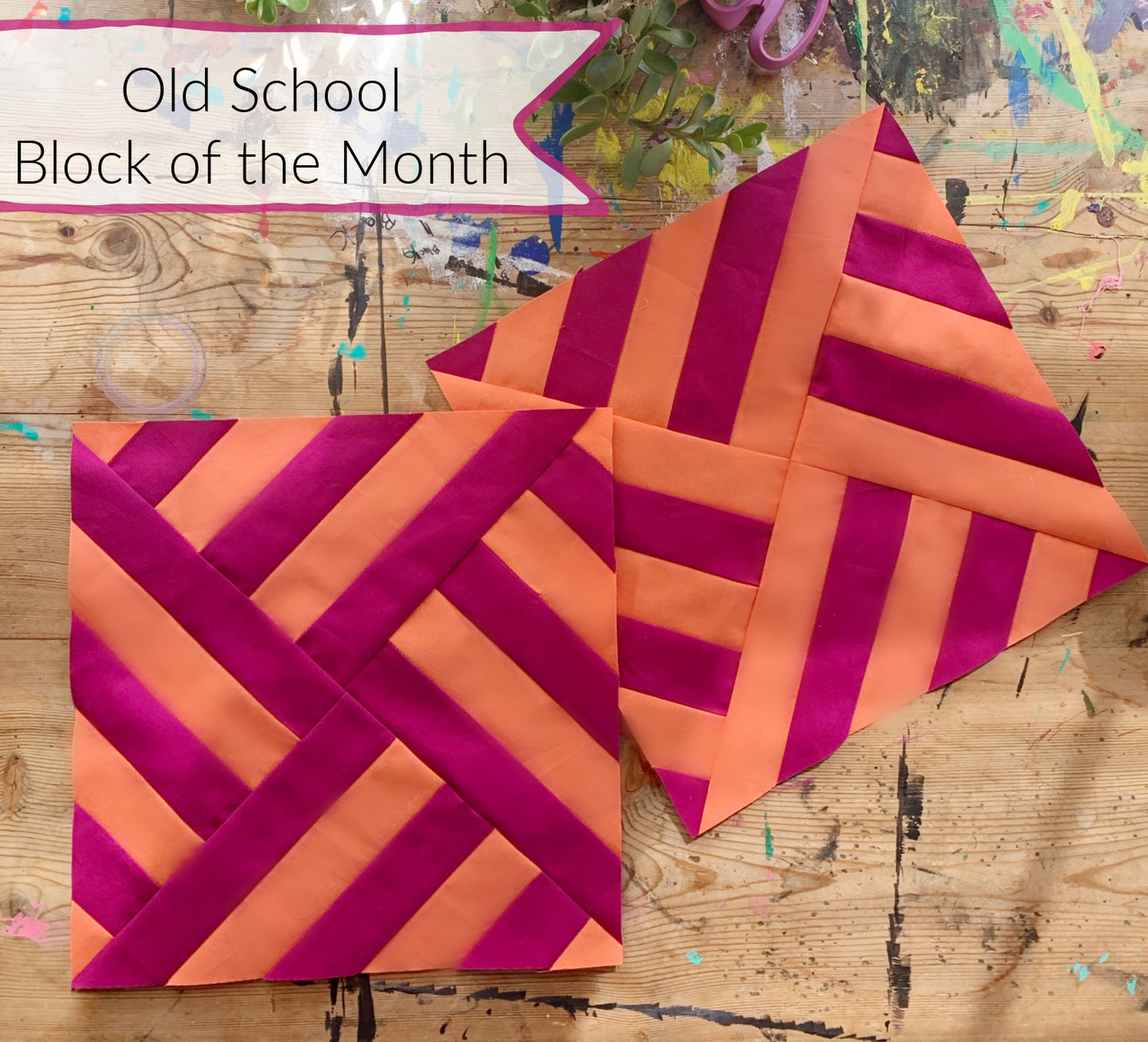 Stripey Cartwheels Quilt Block PDF