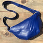 Erin's blue chevron crossbody bag