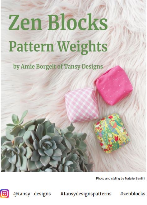 Zen Blocks Pattern Weights paper pattern by Tansy Designs