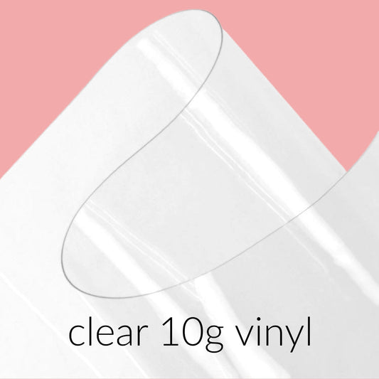 10 gauge clear vinyl fabric 18x36 double polished