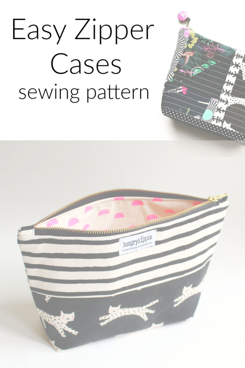 Easy Zipper Cases printed pattern