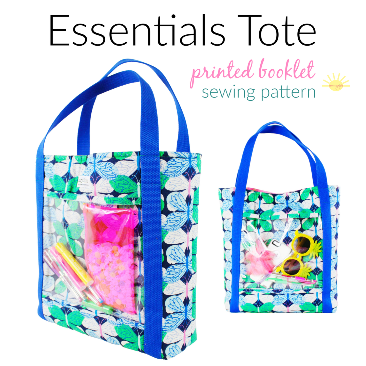 The Essentials Tote bag printed sewing pattern