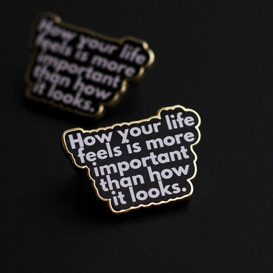 How your life feels Gray Muse pin