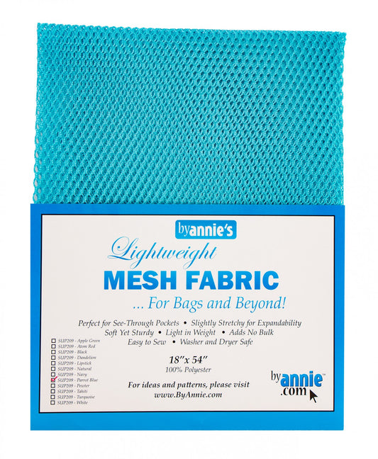 Mesh fabric 18 x 54 parrot blue