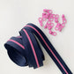 Navy and Pink 3mm zipper pack