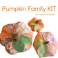 Fabric pumpkins in 3 sizes