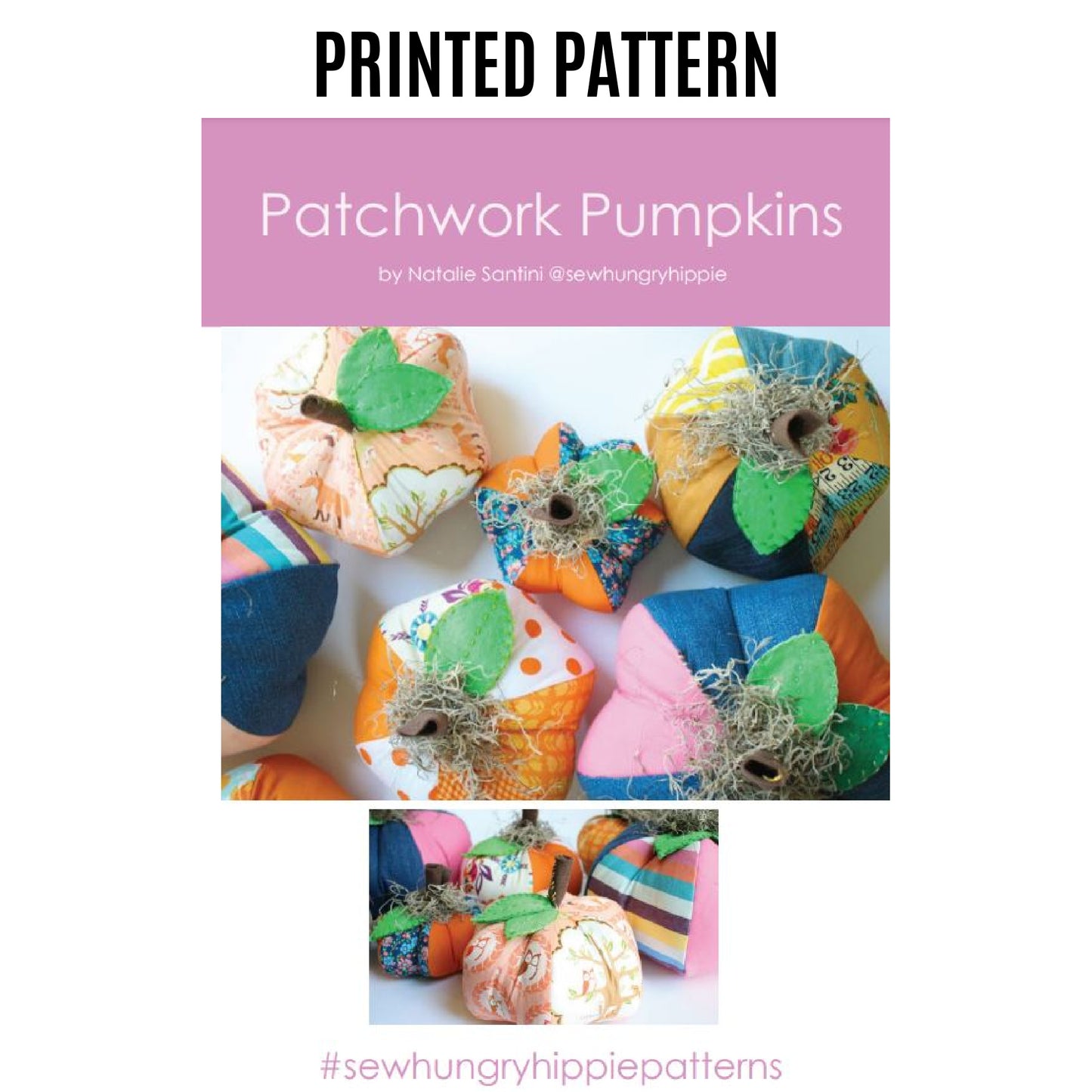 Patchwork Pumpkins printed pattern