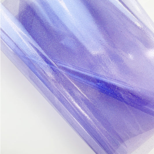 Purple Clear Glitter Vinyl