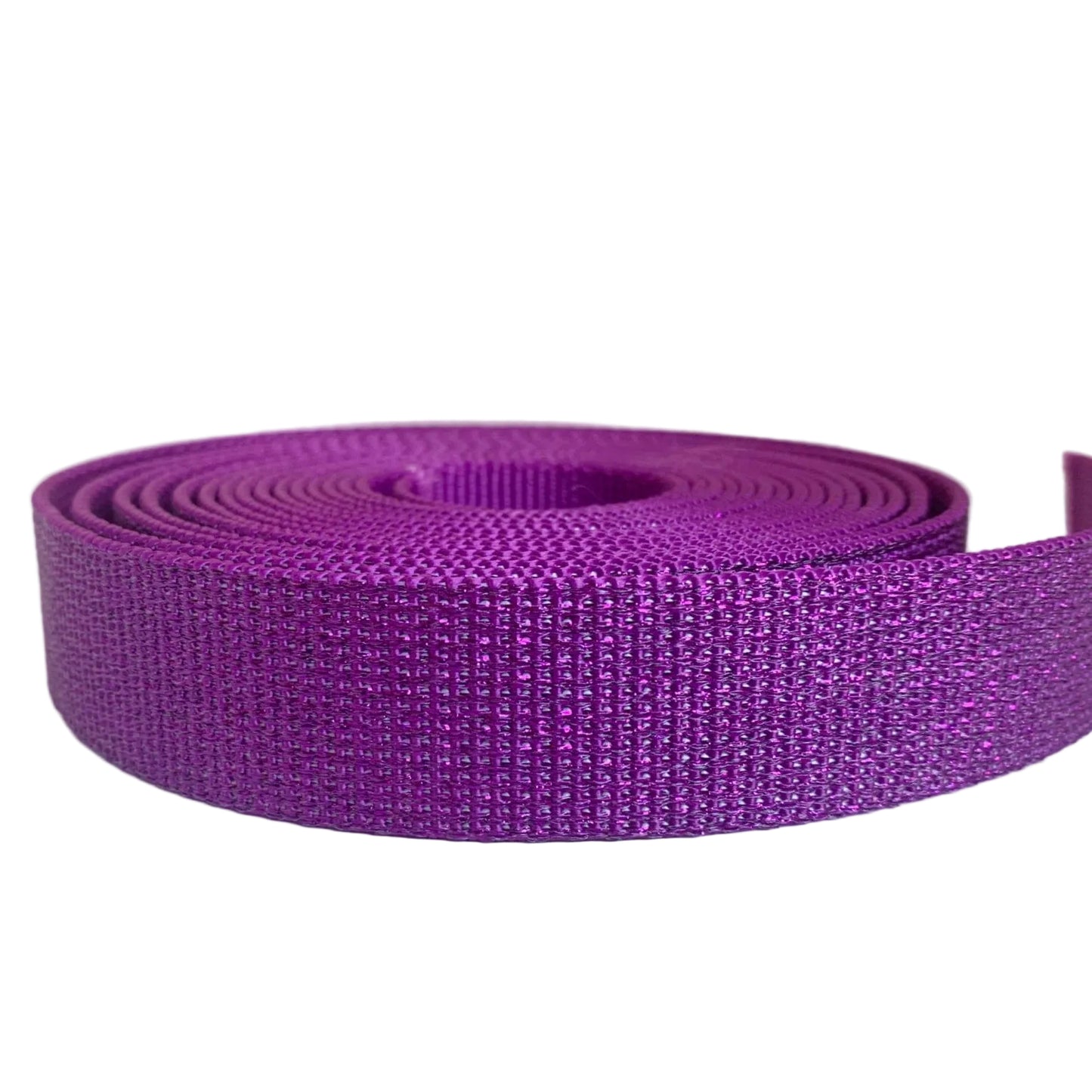 Purple glitter webbing roll