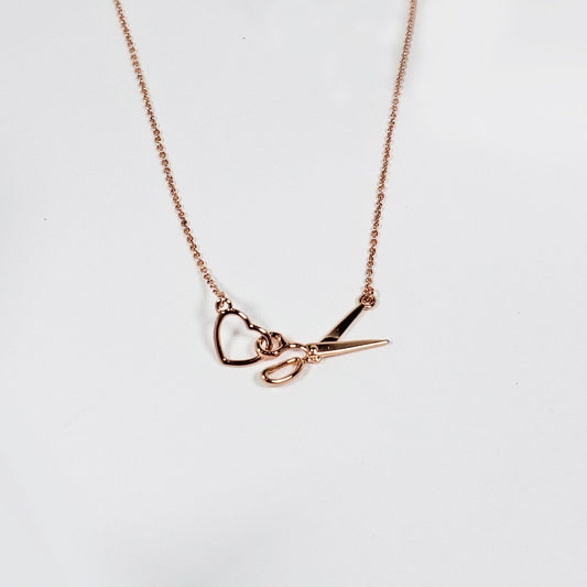 The Quilt Spot necklace rose gold