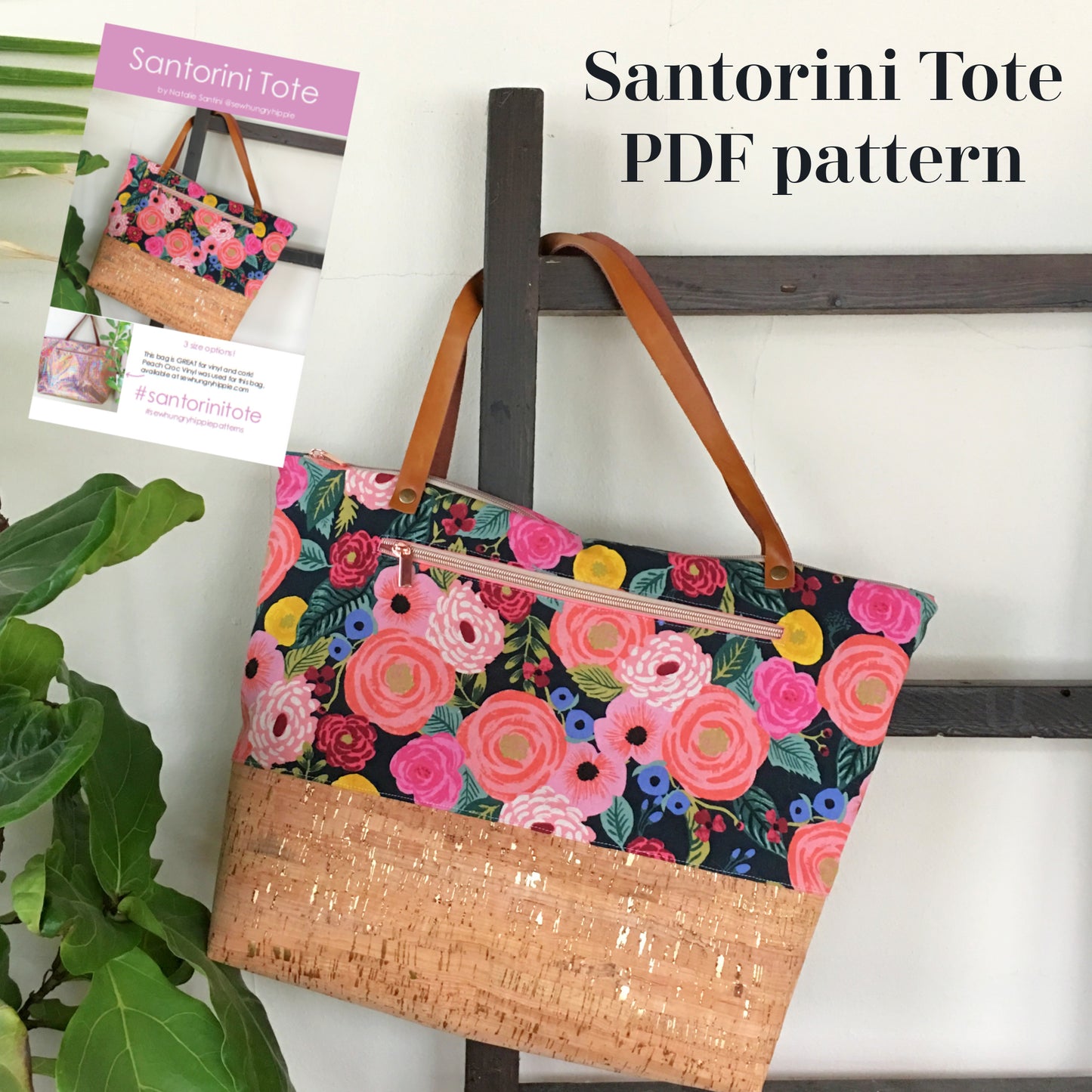 Santorini Tote PDF Pattern, Original product by Sew Hungryhippie