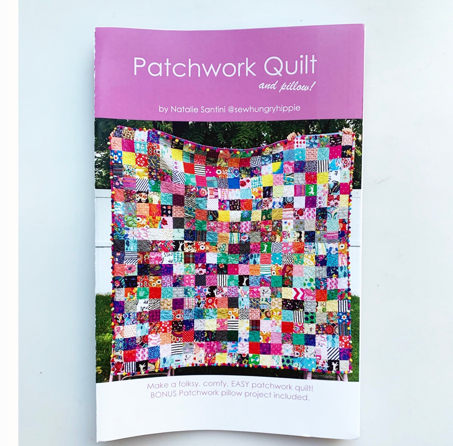 Patchwork Quilt & Pillow printed pattern