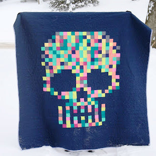 Candy Crush 2.0 Sugar Skull Quilt Pattern PDF