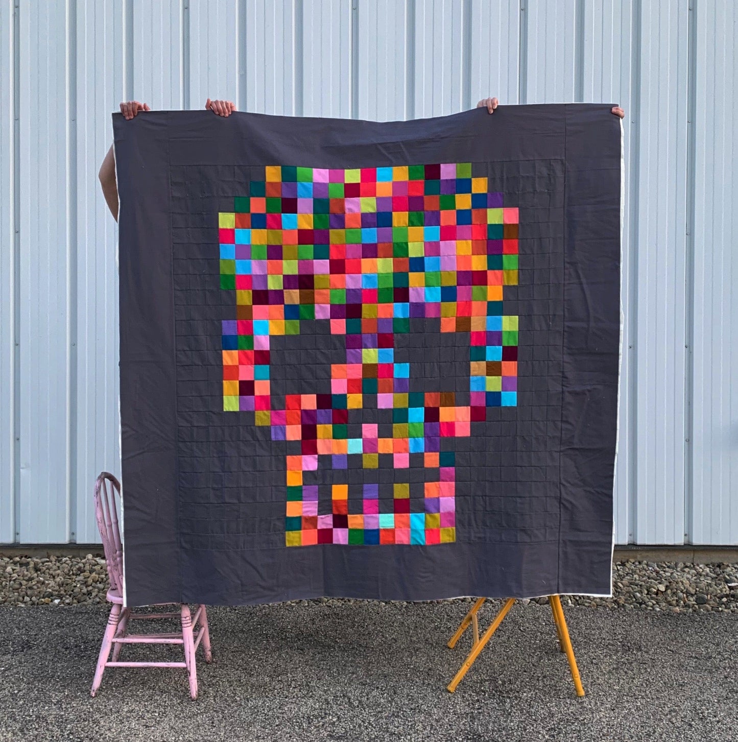 Candy Crush 2.0 Sugar Skull Quilt Pattern PDF